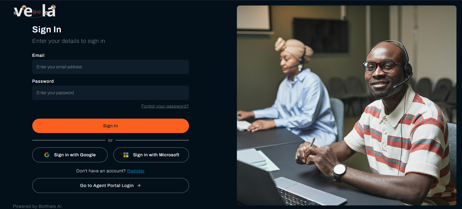 Login options